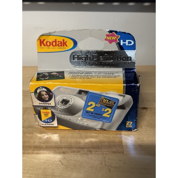 Kodak Other - Kodak‎ High Definition One-Time-Use Camera 27 Exposures 400 Film NOS